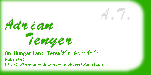 adrian tenyer business card